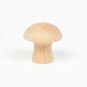 6 champignons en bois naturel - Grapat