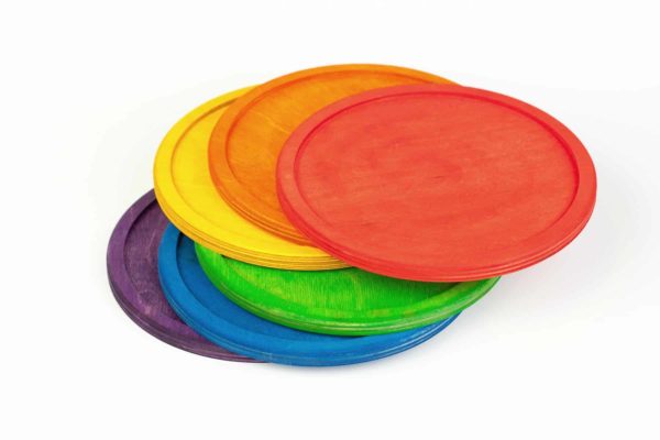 6 rainbow platforms kit / Handmade sustainable wooden toys - Grapat