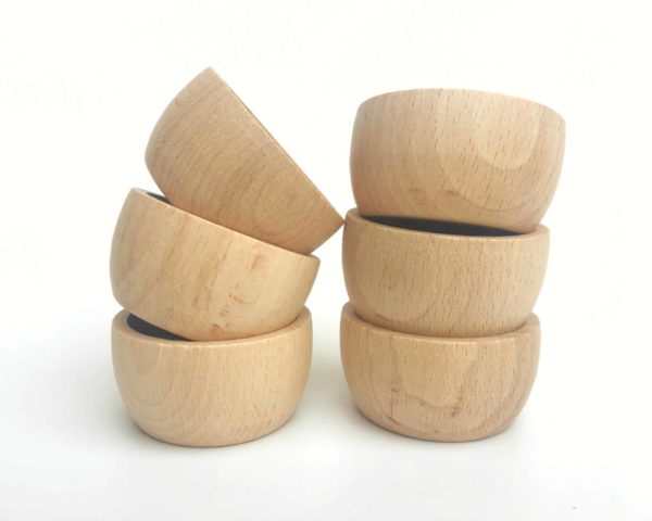 6 bowls natural wood – Grapat