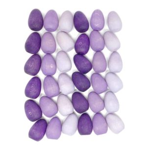 ecological toys brand mandala purple eggs wooden toy - Grapat