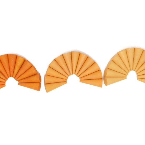 Mandala petits cônes orange - Grapat