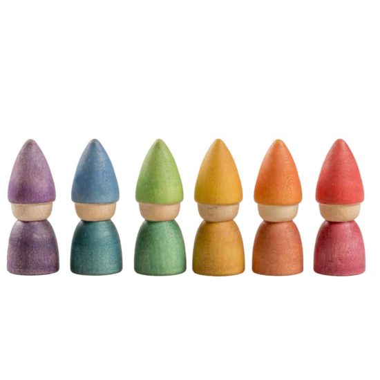 ecological toys brand Grapat rainbow tomtens wooden toy - Grapat