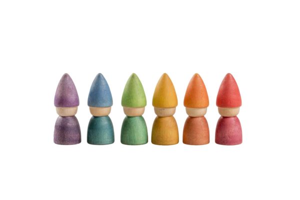 ecological toys brand Grapat rainbow tomtens wooden toy - Grapat