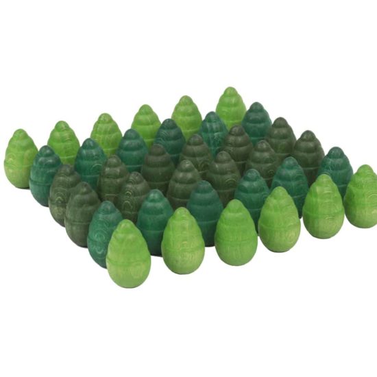 ökologisches spielzeug marke Grapat mandala grüne bäume holzspielzeug