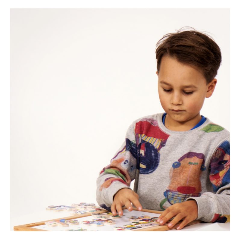 Maxi math puzzle: subtraction from 1-65 - Larsen - Teia Education & Play