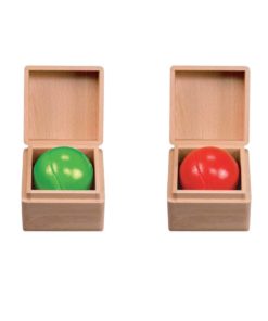 Musical balls in wooden box - SINA Spielzeug