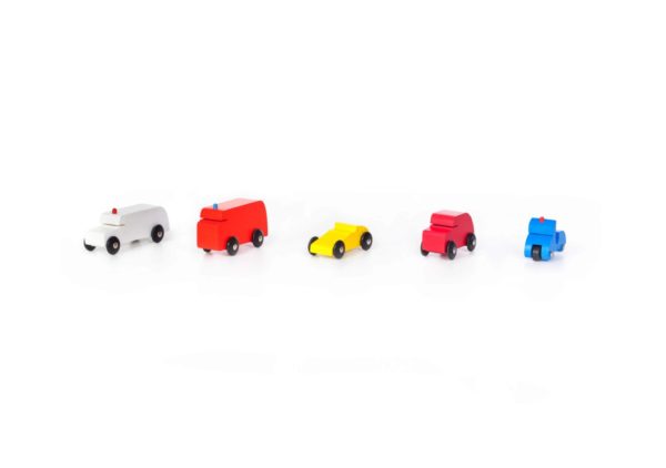 Handmade sustainable wooden toy cars and vehicles SINA Vehicles: selection 1 - SINA Spielzeug