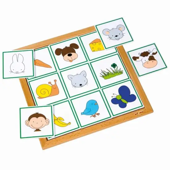 Sorting lotto: animals and their food - Educo