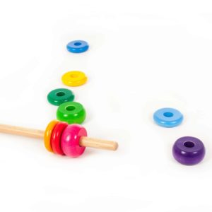 Through there! handmade wooden threading toy - SINA Spielzeug