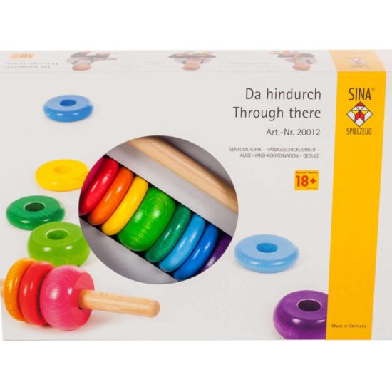 Through there! wooden threading toy - SINA Spielzeug