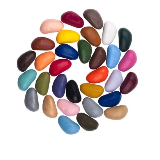 Crayon Rocks in cotton bag (32 colours)2