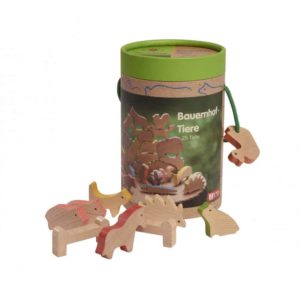 Handmade wooden toy animals Farm animals wood - Glückskäfer