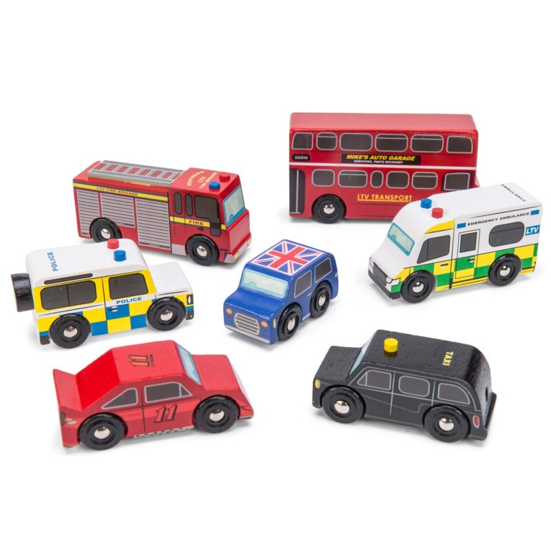 Sustainable wooden toy cars London Car Set - Le Toy Van