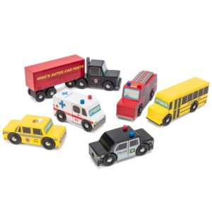 sustainable wooden toy cars New York Car Set - Le Toy Van