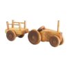 Petit tracteur en bois avec chariot - Debresk - Teia Education Suisse