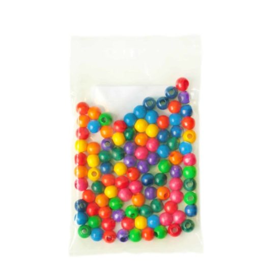 Wooden Threading Beads: 1 cm - SINA Spielzeug