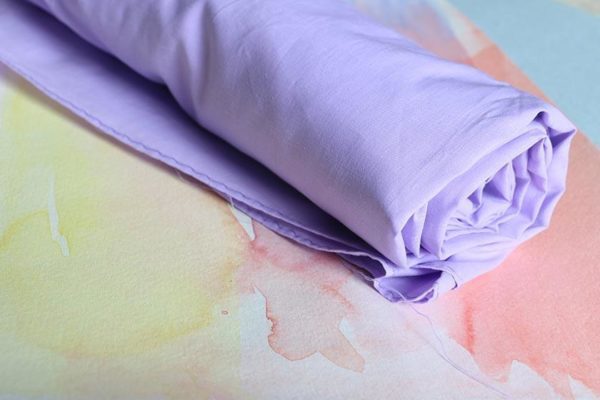 Tissu en coton fleuri - lavande pastel - Sarah's Silks