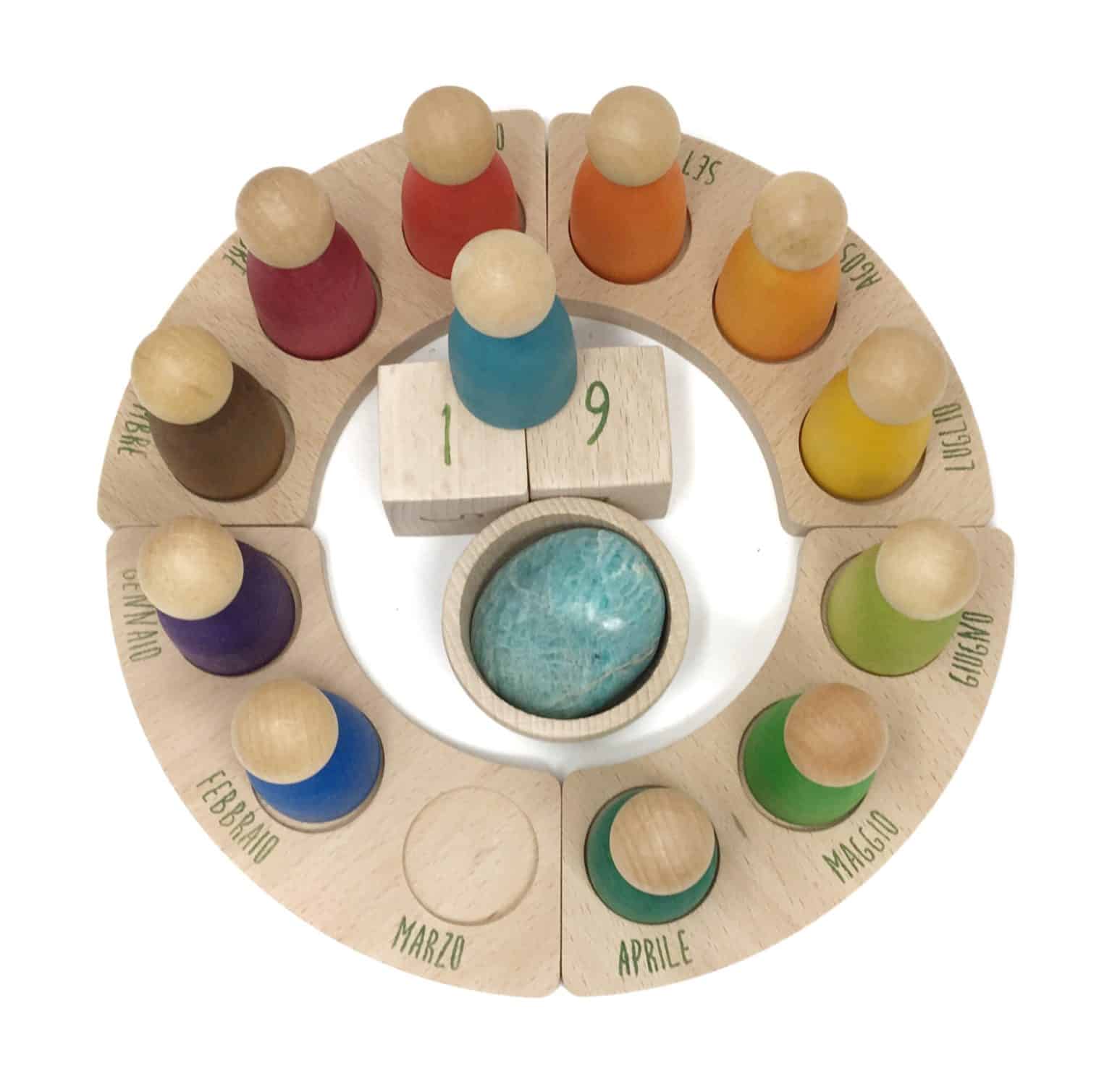 Perpetual calendar Italian – Grapat - Teia Education & Play