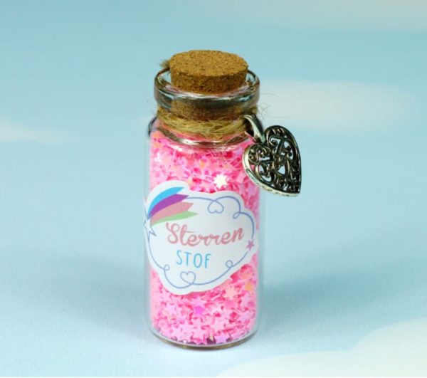 bio-degradable magical glitter stars Fairy Stardust Pink - Droomdeurtjes - Teia Education Switzerland