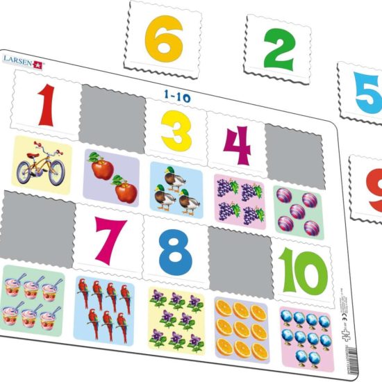 Maxi math puzzle: learn to count from 1-10 - Larsen