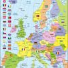 Maxi puzzle Europe Political Map K2: French - Larsen