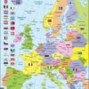 Maxi puzzle Europe Political Map K2- German - Larsen