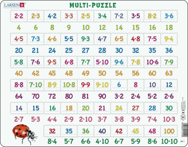 Maxi puzzle - Math Multiplication AR1 - Larsen