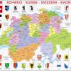 Maxi puzzle Switzerland political map - Larsen