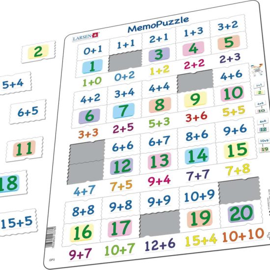 Maxi puzzle addition numbers 0-20 - Larsen