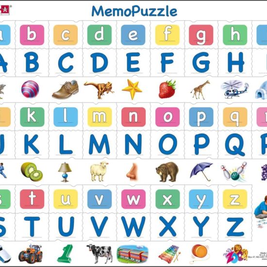 Maxi puzzle alphabet, 26 upper and lower case letters: French - Larsen