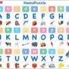 Maxi puzzle alphabet, 26 upper and lower case letters: German - Larsen