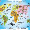 Maxi puzzle animals of the world A34 - German - Larsen