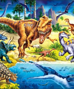Maxi puzzle dinosaures de la période du Crétacé - Larsen