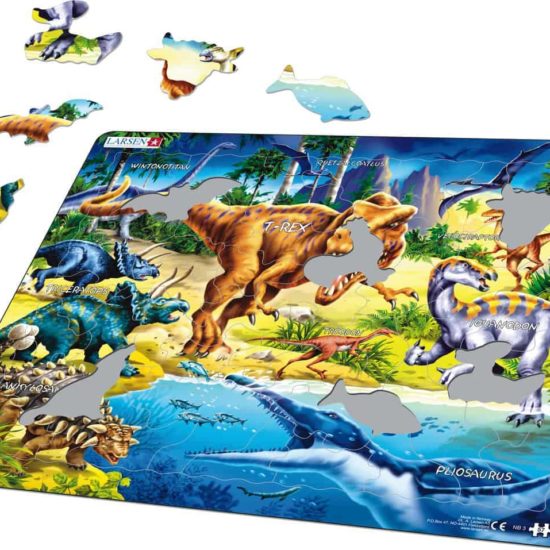 Maxi puzzle dinosaurs from the Cretaceous period - Larsen