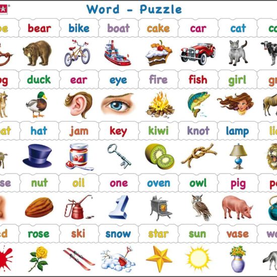 Maxi puzzle apprend à lire des mots simples : Anglais - Larsen