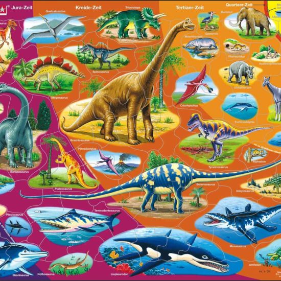 Maxi puzzle natural history triassic period to today: German - Larsen
