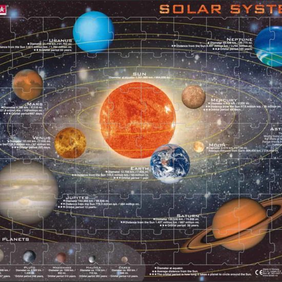 Maxi puzzle solar system: English - Larsen