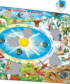 Maxi puzzle les saisons de l'année : Anglais - Larsen