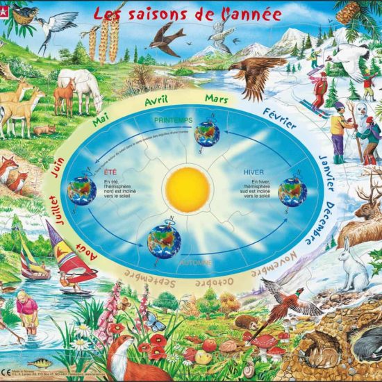 Maxi puzzle the seasons of the year - French - Larsen