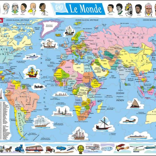Carte d'Europe pour les enfants plus jeunes - Puzzle Larsen - 37