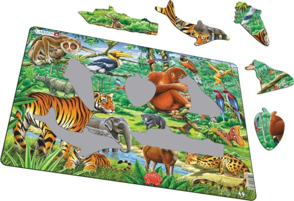 Maxi puzzle vibrant Asian jungle - Larsen