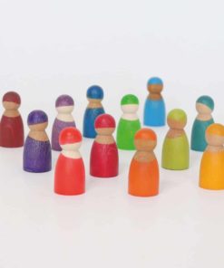 Rainbow Friends new 2021 version Handmade sustainable wooden peg dolls Grimm’s