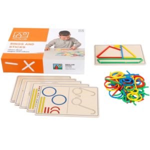 Rings and sticks Toys for Life educational game shape colour