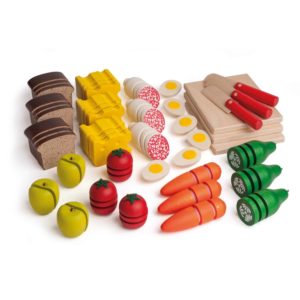 Jeu de découpe et de préparation d'aliments en bois - Erzi