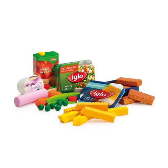 Realistic wooden play food lunchtime assortment - Erzi