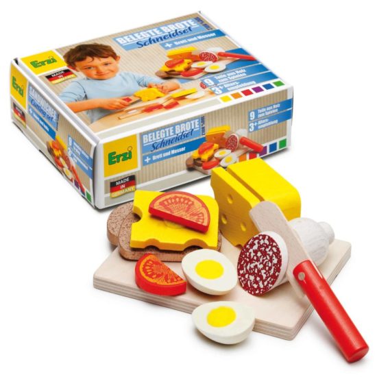 Wooden small assorted cheese - Erzi - Teia Education & Play