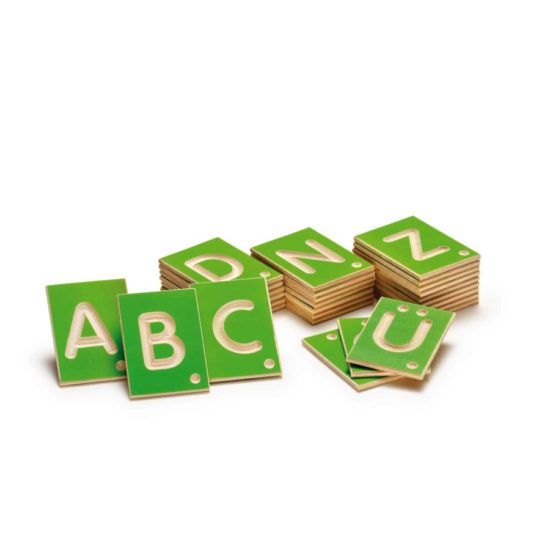 Wooden tactile letters capitals - Erzi