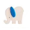 Jouet de dentition naturel en forme d'éléphant bleu : Jouet organique pour bébé - Lanco Barcelone