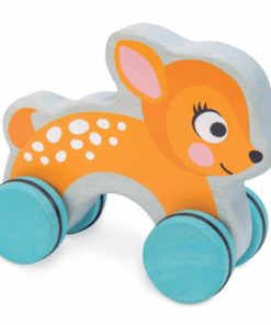 Sustainable wooden toy Dotty Deer - wooden push toy - Le Toy Van
