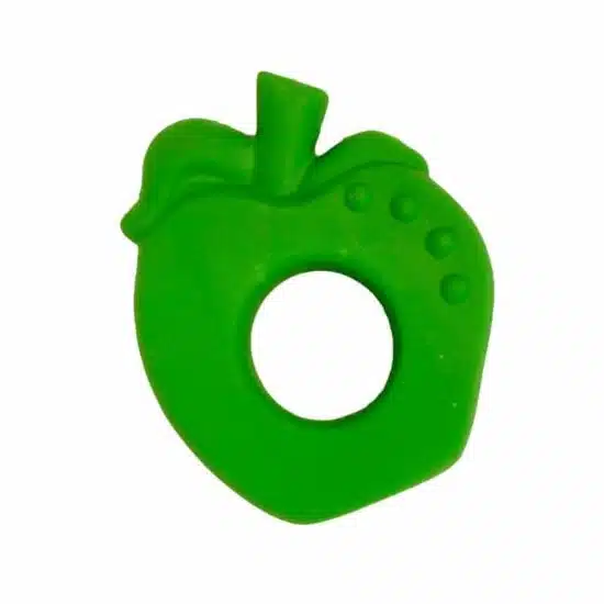 Anneau de dentition naturel en forme de pomme verte : Jouet bébé biologique - Lanco Barcelone